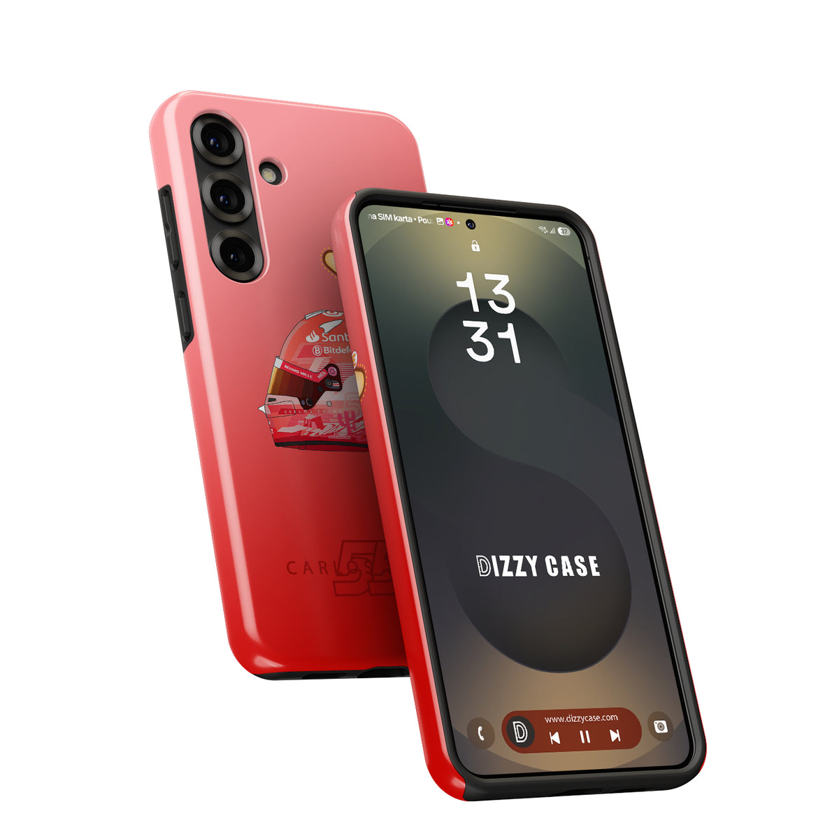 Charles Leclerc 2024 Las Vegas F1 Helmet Samsung Phone Case