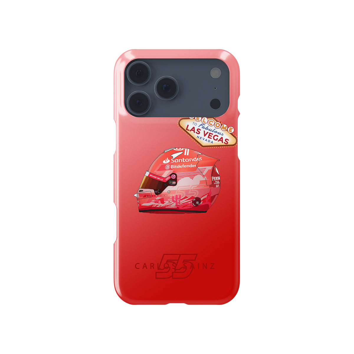 Charles Leclerc Las Vegas Grand Prix 2024 F1 Helmet iPhone Case