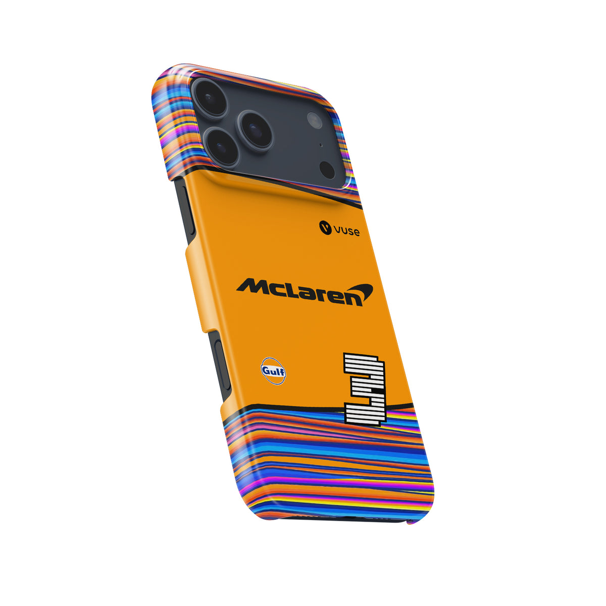 Celebrate Ricciardo’s McLaren Legacy: Abu Dhabi Vuse Formula 1 racing iPhone case view 5