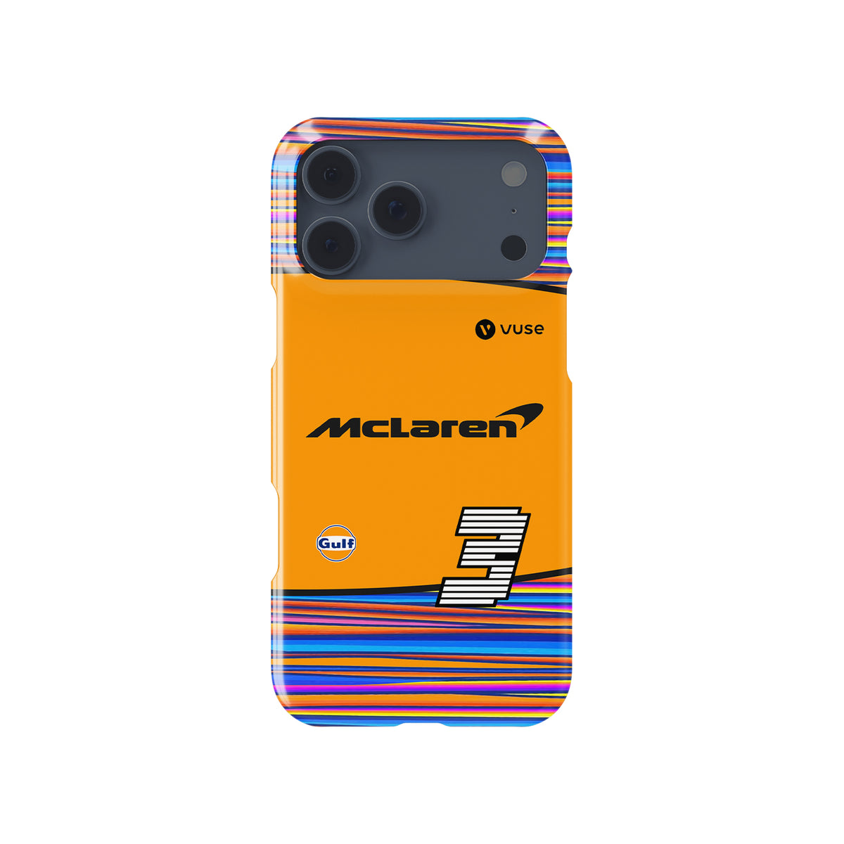 Celebrate Ricciardo’s McLaren Legacy: Abu Dhabi Vuse Formula 1 racing iPhone case view 1