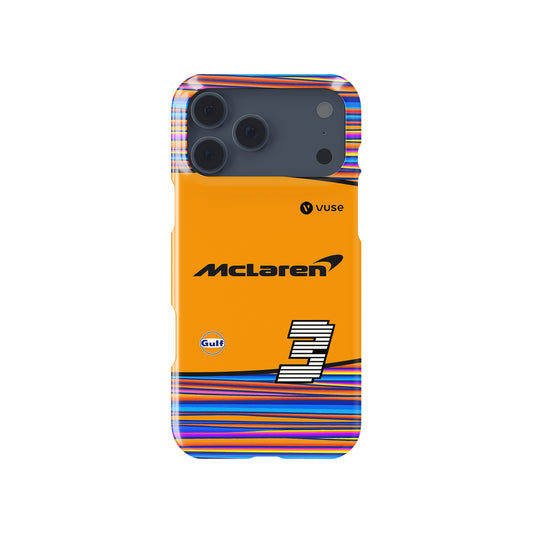 Celebrate Ricciardo’s McLaren Legacy: Abu Dhabi Vuse Formula 1 racing iPhone case view 1
