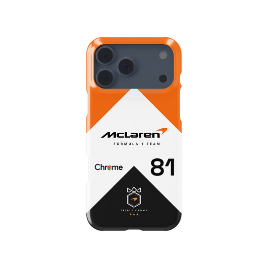 Celebrate Piastri’s Monaco Run: McLaren MCL60 Formula 1 racing iPhone case view 1
