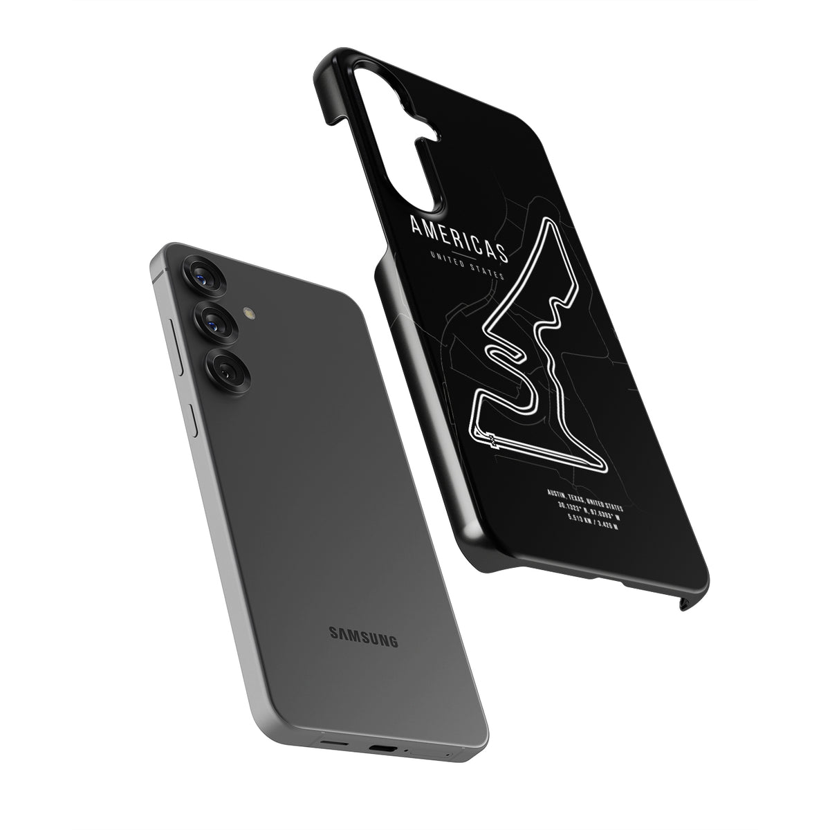 Tough Samsung Case Featuring COTA F1 Track Map