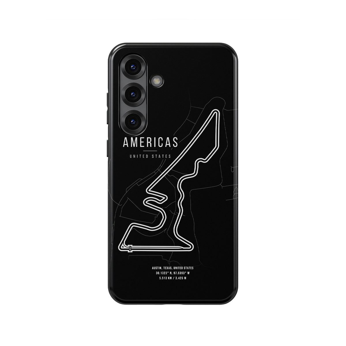 Tough Samsung Case Featuring COTA F1 Track Map