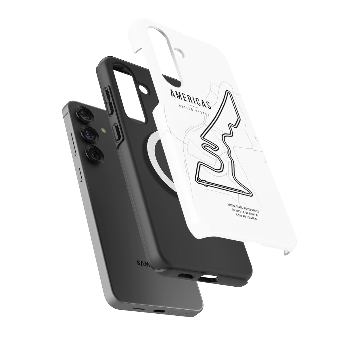 Circuit of the Americas F1 Track Map - Samsung Phone Case