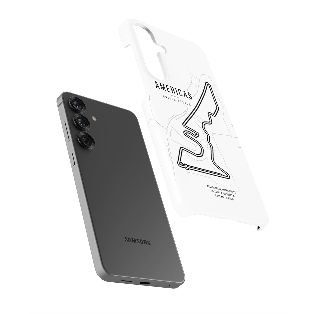 Circuit of the Americas F1 Track Map - Samsung Phone Case