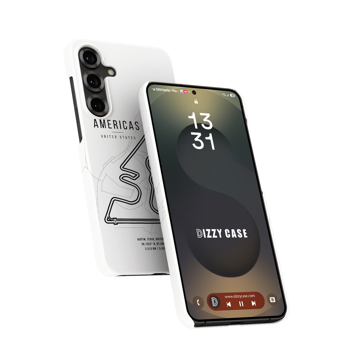 Circuit of the Americas F1 Track Map - Samsung Phone Case