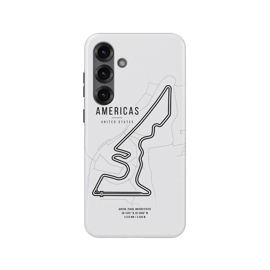 Circuit of the Americas F1 Track Map - Samsung Phone Case