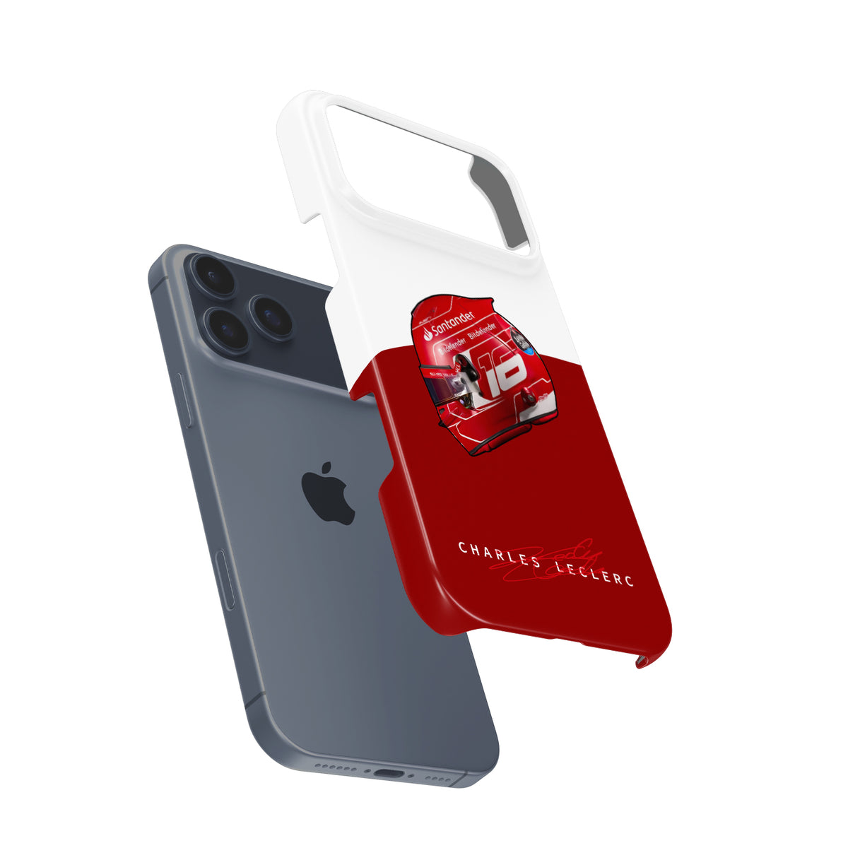 Charles Leclerc 2023 iPhone Case with Iconic Helmet Design
