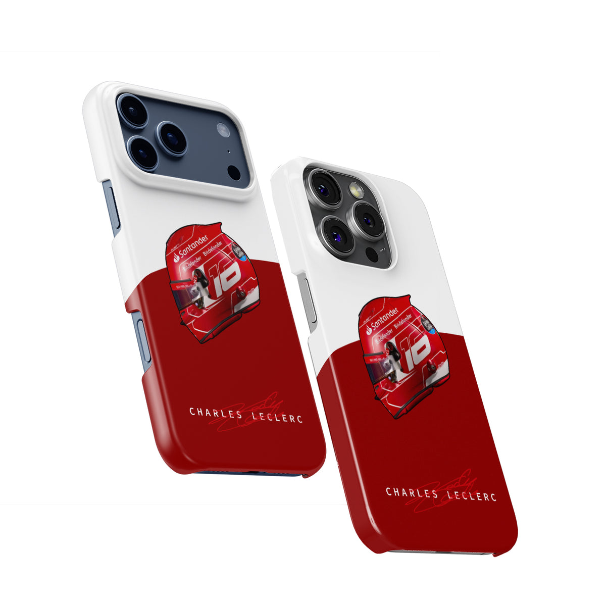 Charles Leclerc 2023 iPhone Case with Iconic Helmet Design