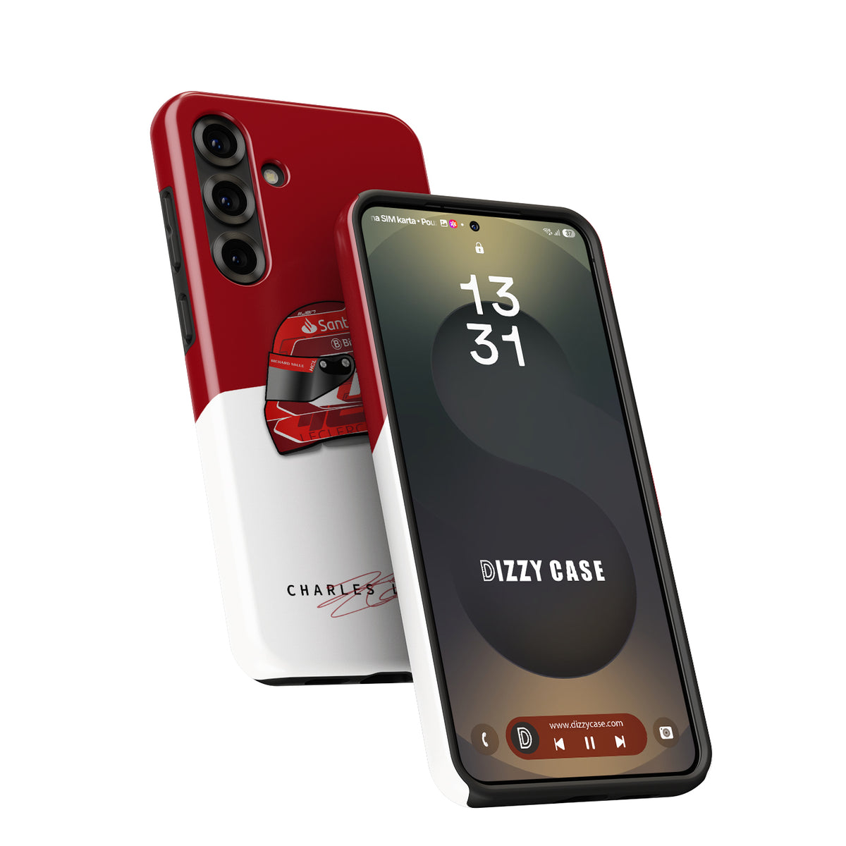 Charles Leclerc 2024 Grand Prix Helmet - Samsung Models Case