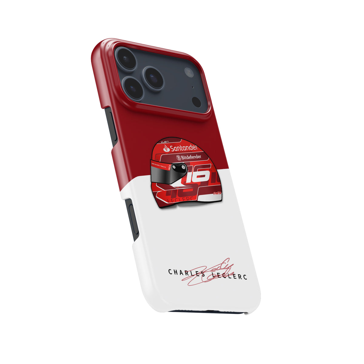 Charles Leclerc 2024 Grand Prix Helmet Formula 1 racing iPhone case view 5