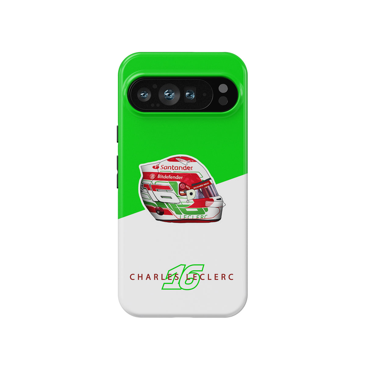 Charles Leclerc 2024 Italian Grand Prix Helmet Phone Case – Ferrari Edition - For Google, OnePlus, Xiaomi, Huawei