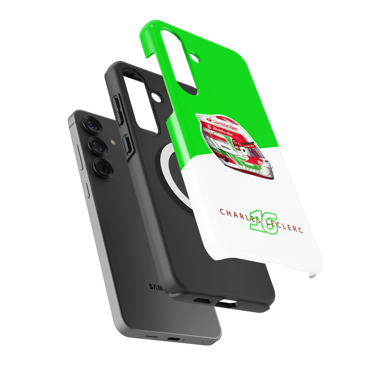 Charles Leclerc 2024 Italian Grand Prix Helmet Phone Case – Ferrari Edition - Samsung Models