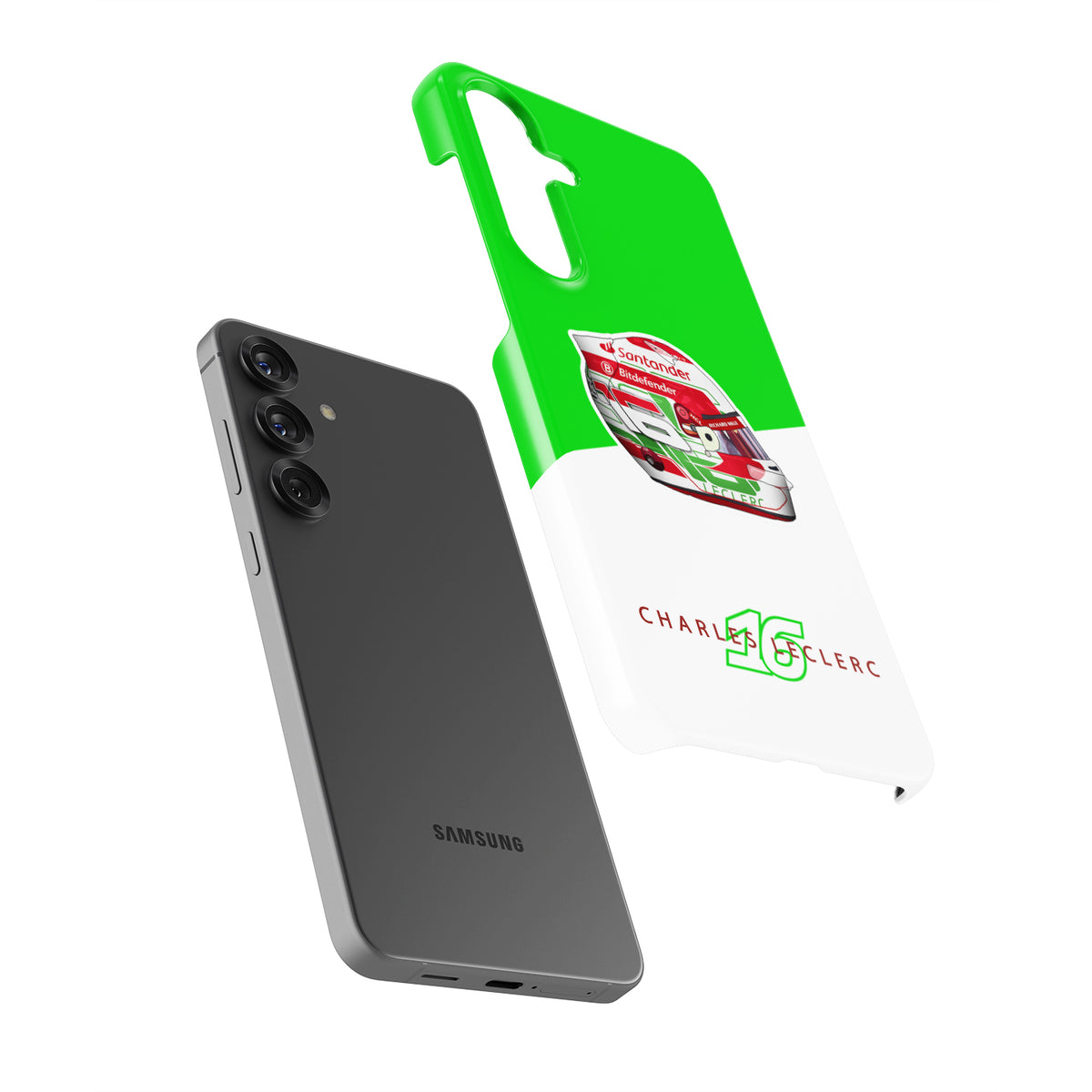 Charles Leclerc 2024 Italian Grand Prix Helmet Phone Case – Ferrari Edition - Samsung Models