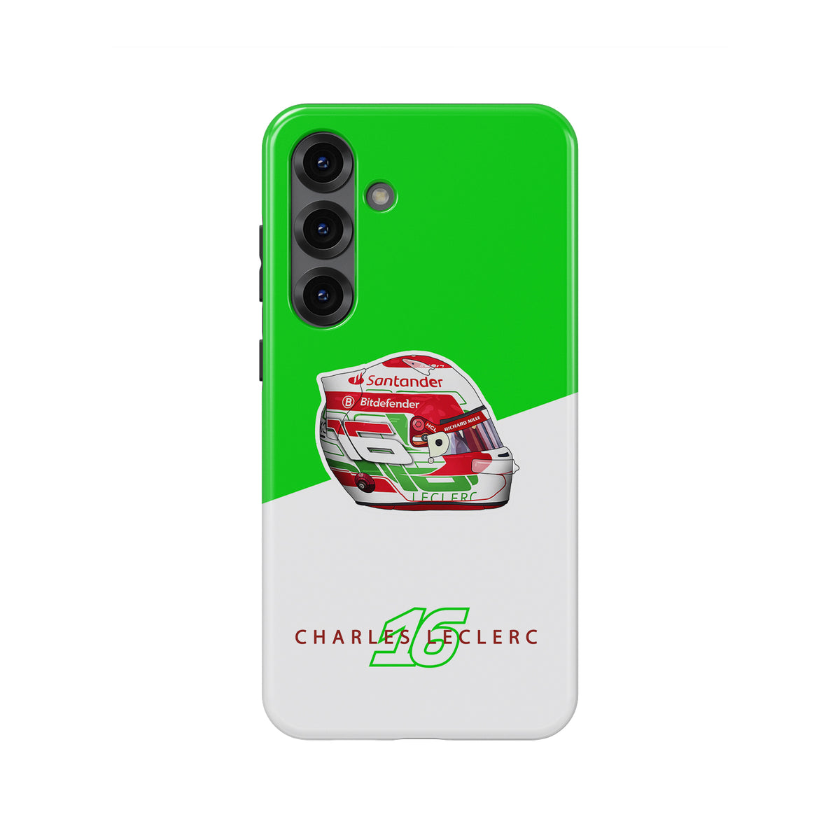 Charles Leclerc 2024 Italian Grand Prix Helmet Phone Case – Ferrari Edition - Samsung Models
