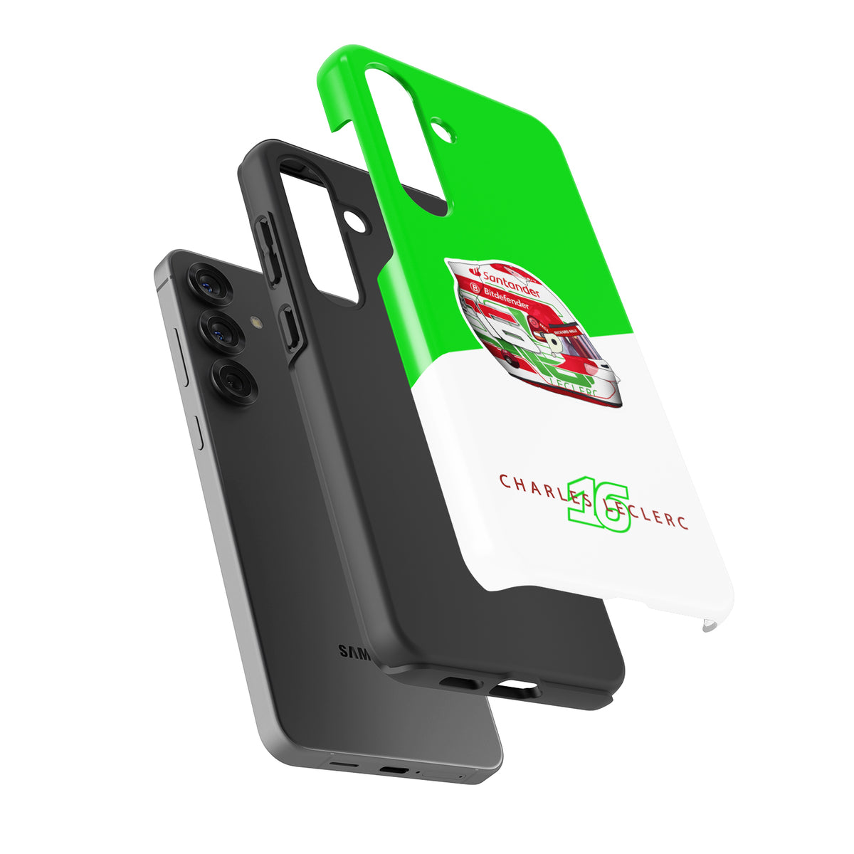 Charles Leclerc 2024 Italian Grand Prix Helmet Phone Case – Ferrari Edition - Samsung Models