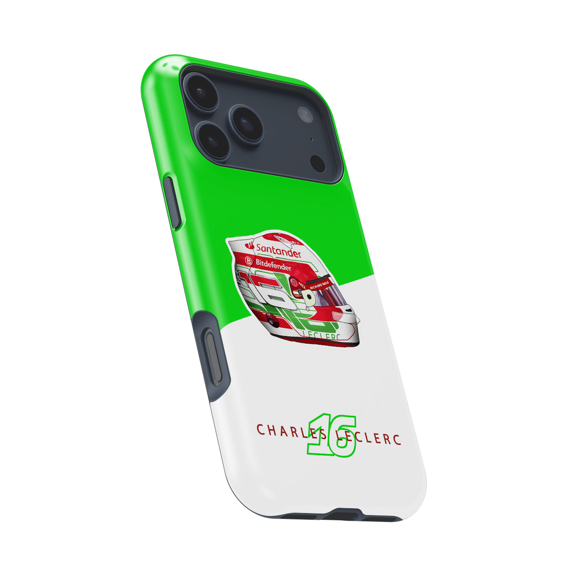 Charles Leclerc 2024 Italian Grand Prix Helmet iPhone Case – Ferrari Edition