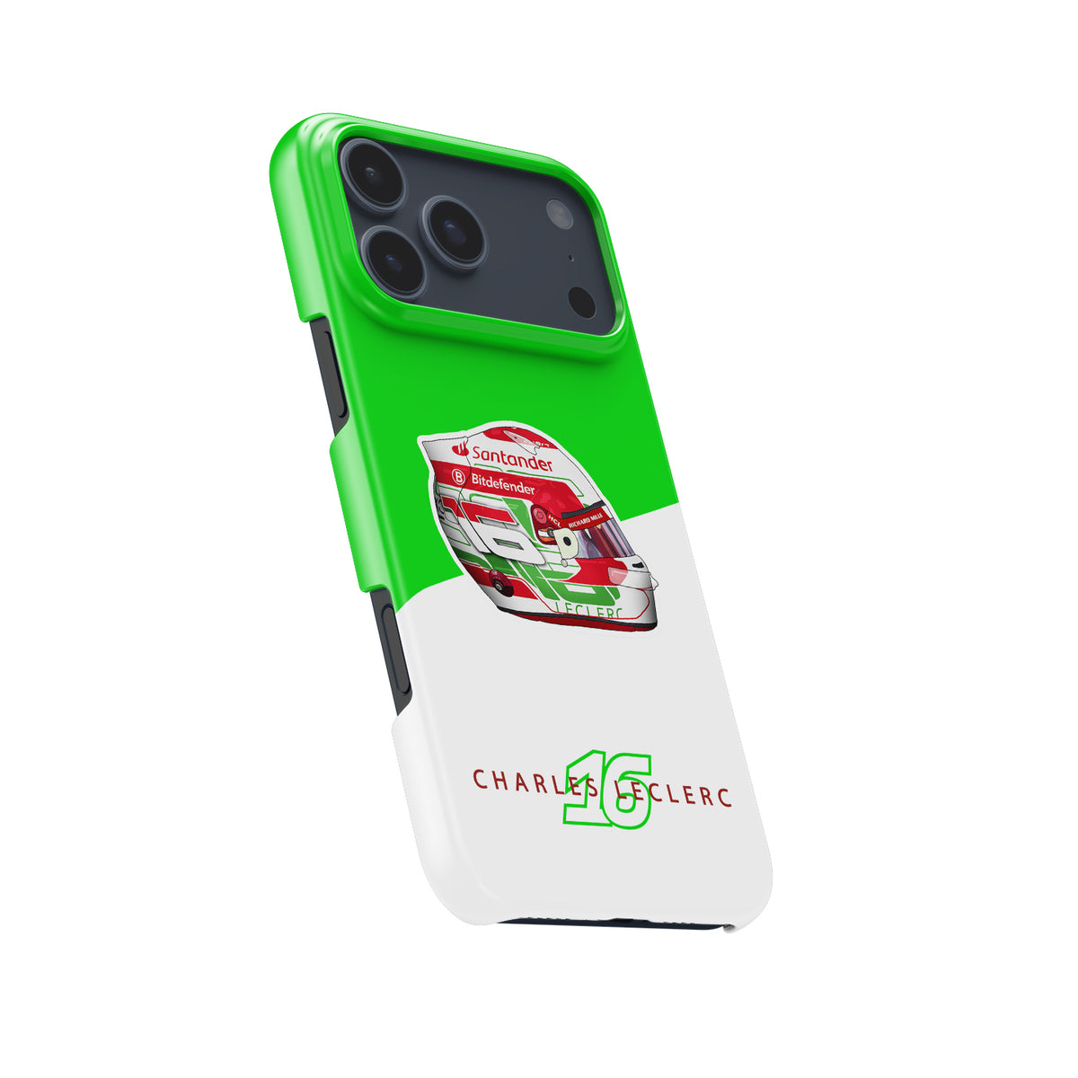 Charles Leclerc 2024 Italian Grand Prix Helmet iPhone Case – Ferrari Edition