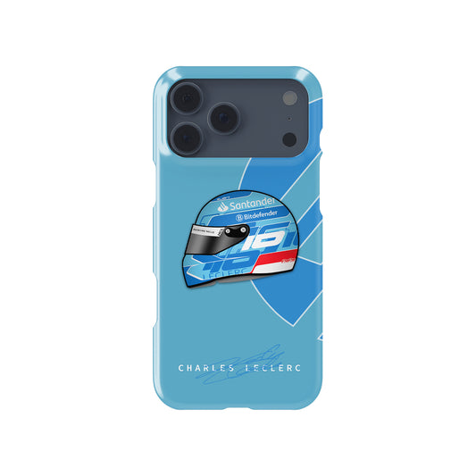 Charles Leclerc 2024 Miami Helmet : Sleek & Bold Formula 1 racing iPhone case view 1