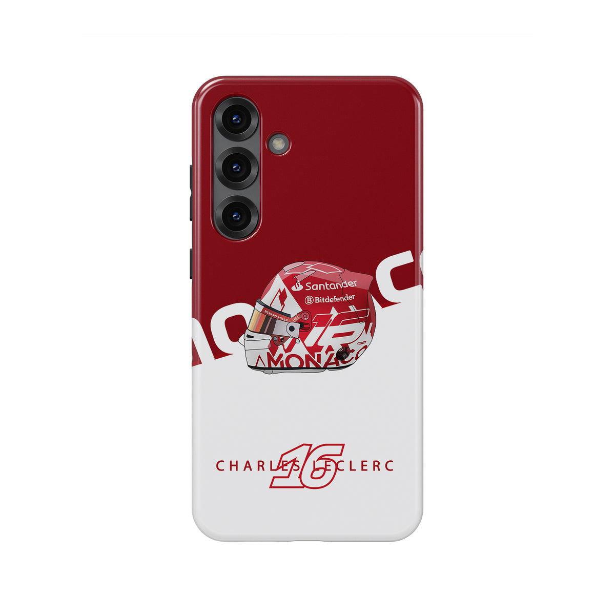 Get the Charles Leclerc Monaco Helmet Phone Case – Ferrari Edition