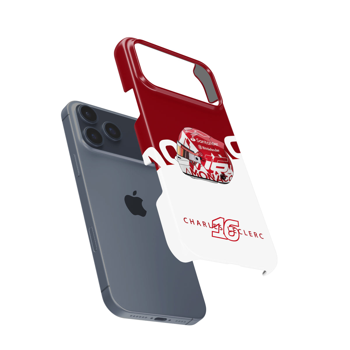 Charles Leclerc 2024 Monaco Grand Prix Helmet iPhone Case – Ferrari Edition