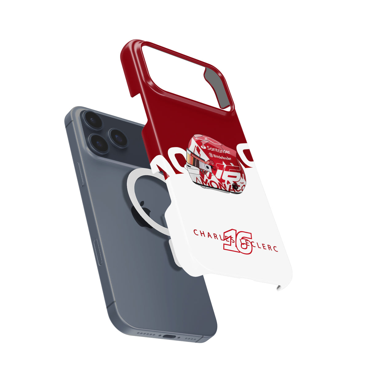 Charles Leclerc 2024 Monaco Grand Prix Helmet iPhone Case – Ferrari Edition