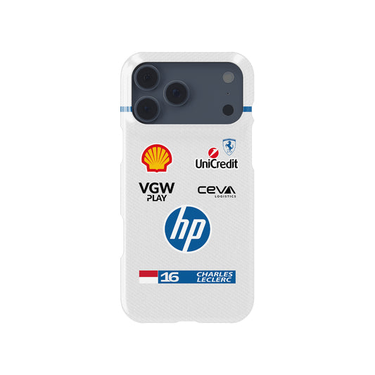 Charles Leclerc 2025 Monaco GP – Race Suit Tribute Formula 1 racing iPhone case view 1
