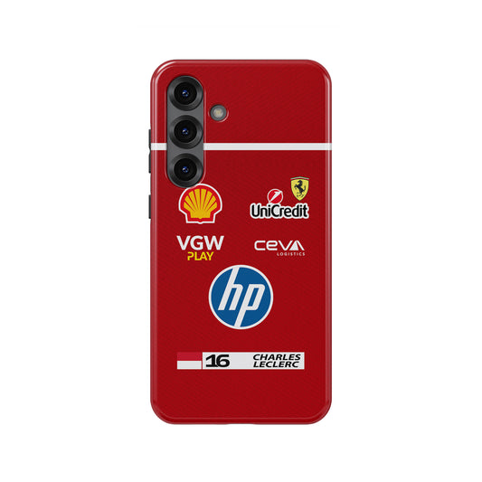 Charles Leclerc 2025 Race Suit Phone Case – (Samsung Galaxy)