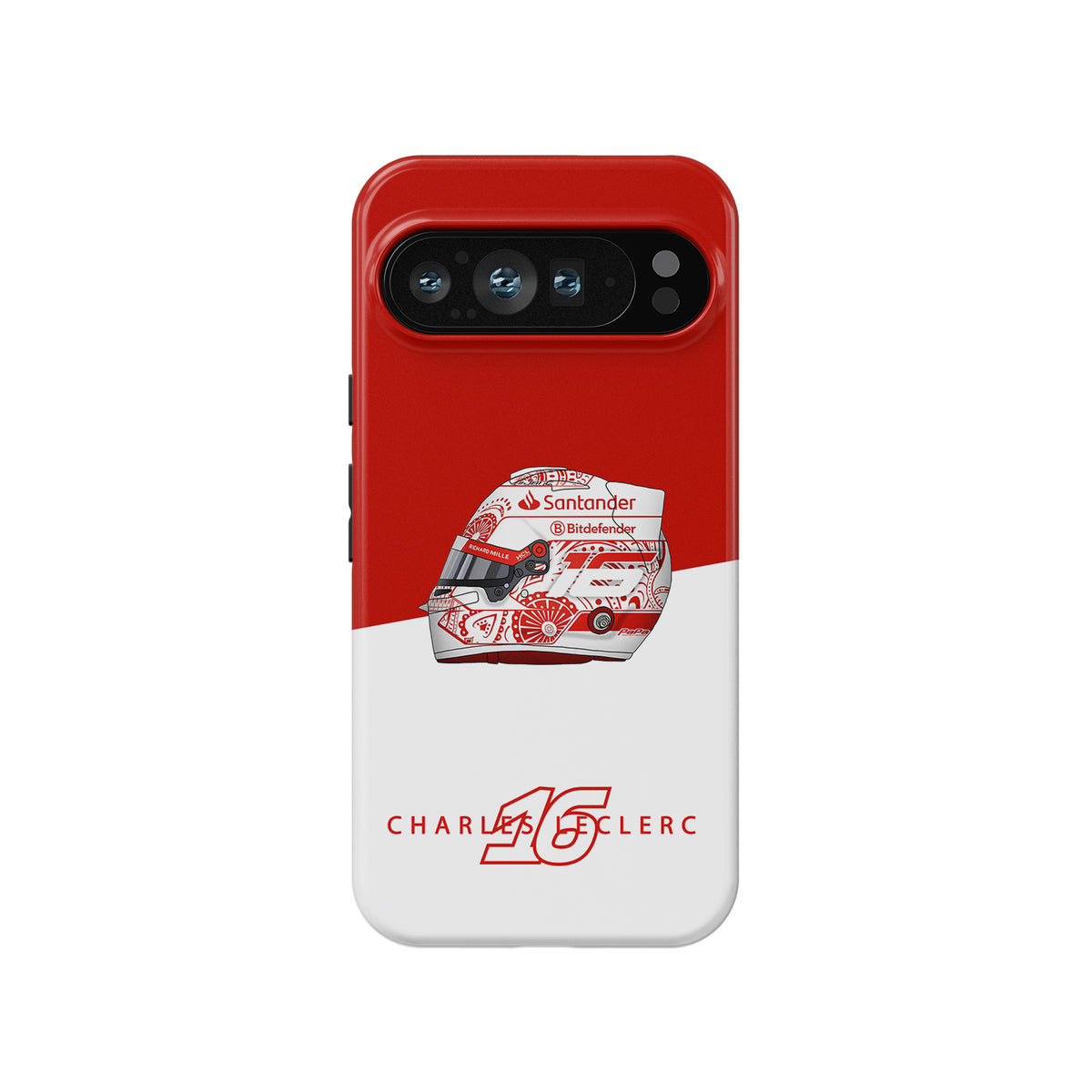 Charles Leclerc Mexico 2024 F1 "Día De Los Muertos" Helmet Case - Google Pixel, OnePlus, Huawei, Xiaomi Models