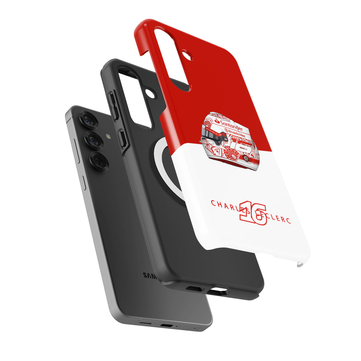 Charles Leclerc Mexico 2024 F1 "Día De Los Muertos" Helmet Phone Case - Samsung Models