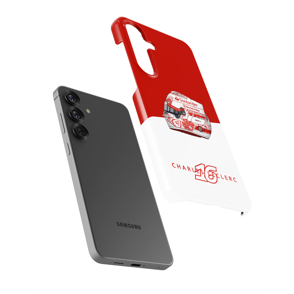 Charles Leclerc Mexico 2024 F1 "Día De Los Muertos" Helmet Phone Case - Samsung Models