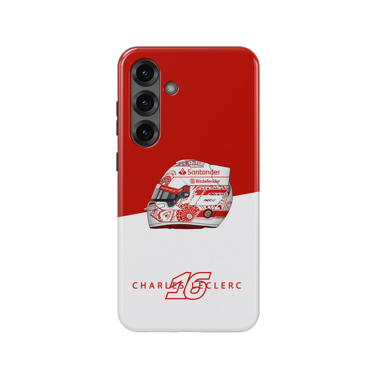 Charles Leclerc Mexico 2024 F1 "Día De Los Muertos" Helmet Phone Case - Samsung Models
