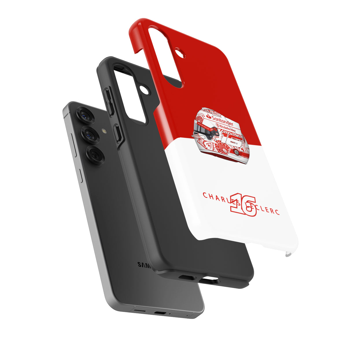 Charles Leclerc Mexico 2024 F1 "Día De Los Muertos" Helmet Phone Case - Samsung Models