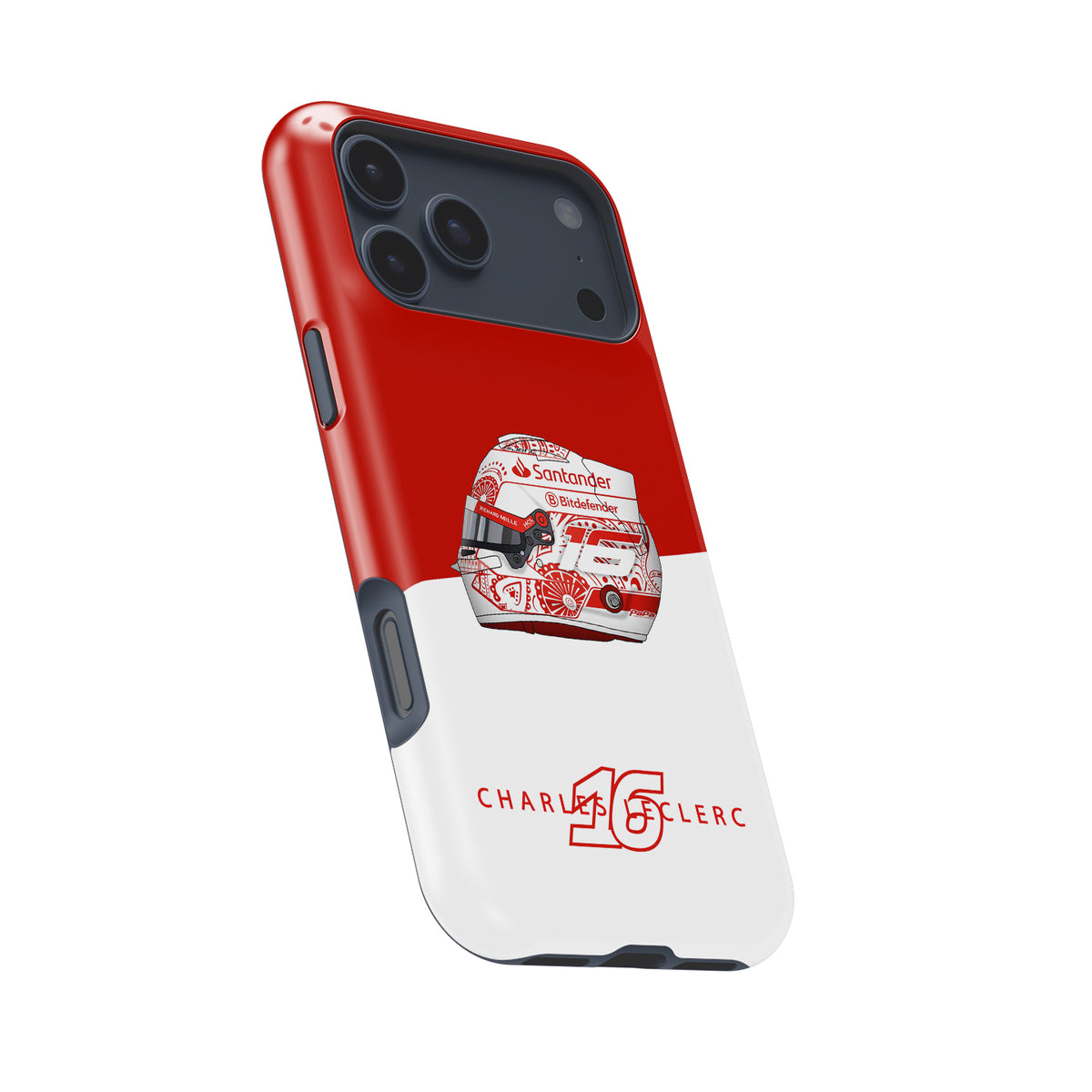 Charles Leclerc Mexico 2024 F1 "Día De Los Muertos" Helmet Formula 1 racing iPhone case view 8