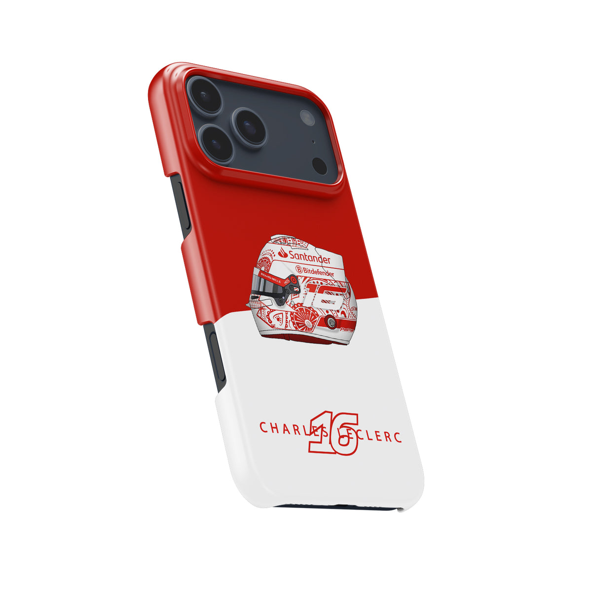Charles Leclerc Mexico 2024 F1 "Día De Los Muertos" Helmet Formula 1 racing iPhone case view 5