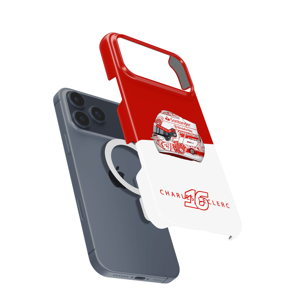 Charles Leclerc Mexico 2024 F1 "Día De Los Muertos" Helmet Formula 1 racing iPhone case view 4