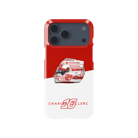 Charles Leclerc Mexico 2024 F1 "Día De Los Muertos" Helmet Formula 1 racing iPhone case view 1