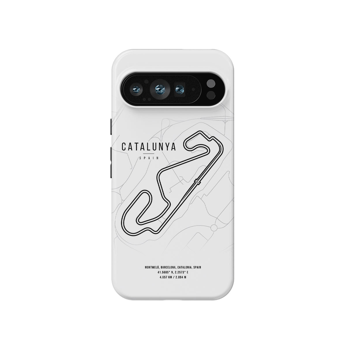 Durable Google Case Featuring Barcelona-Catalunya F1 Track