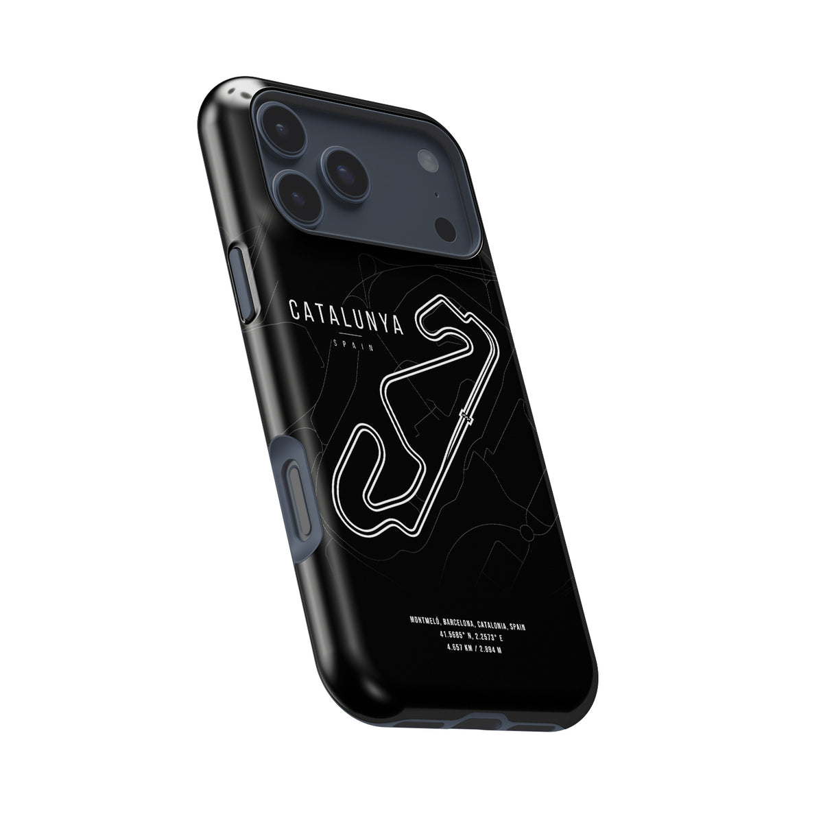 Grand Prix Heritage – Barcelona F1 Track Map Formula 1 racing iPhone case view 8