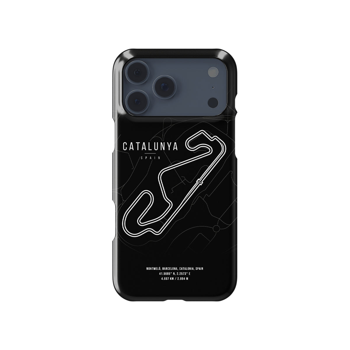 Grand Prix Heritage – Barcelona F1 Track Map Formula 1 racing iPhone case view 1