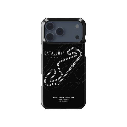 Grand Prix Heritage – Barcelona F1 Track Map Formula 1 racing iPhone case view 1
