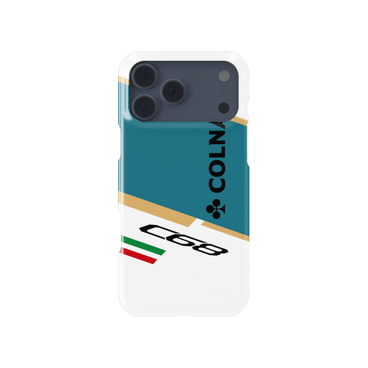 Colnago C68 HRWP Livery Phone Case: Cycling Precision & Protection cycling iPhone case view 1