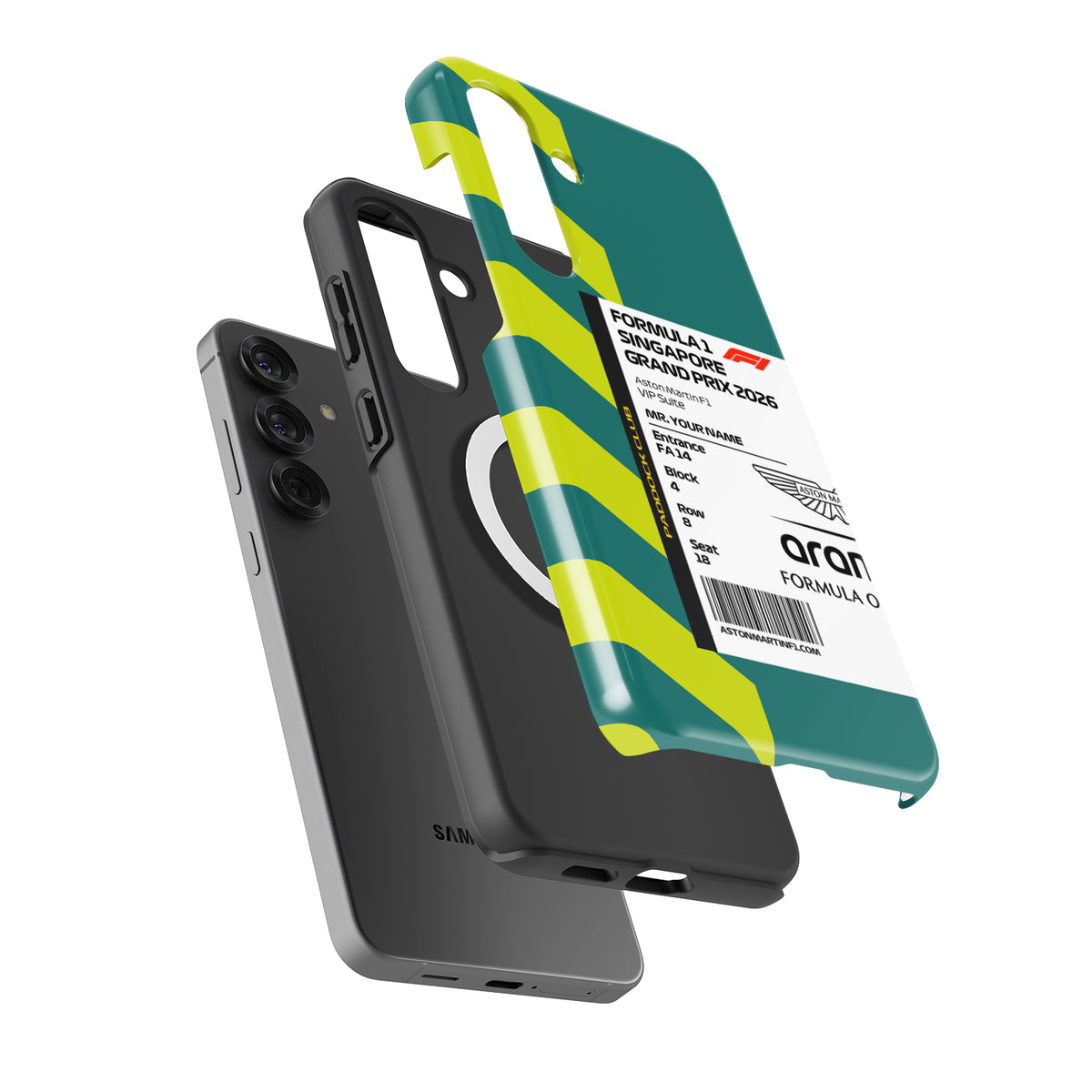Custom Aston Martin VIP Pass Samsung Galaxy Case