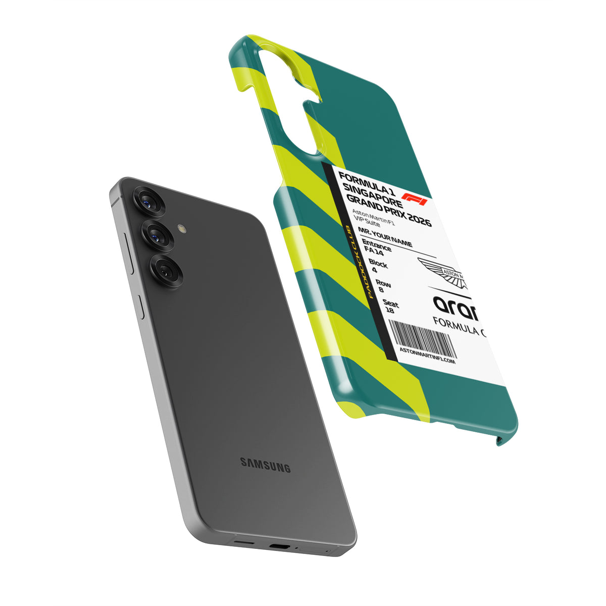 Custom Aston Martin VIP Pass Samsung Galaxy Case