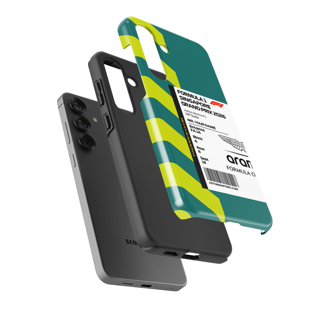 Custom Aston Martin VIP Pass Samsung Galaxy Case
