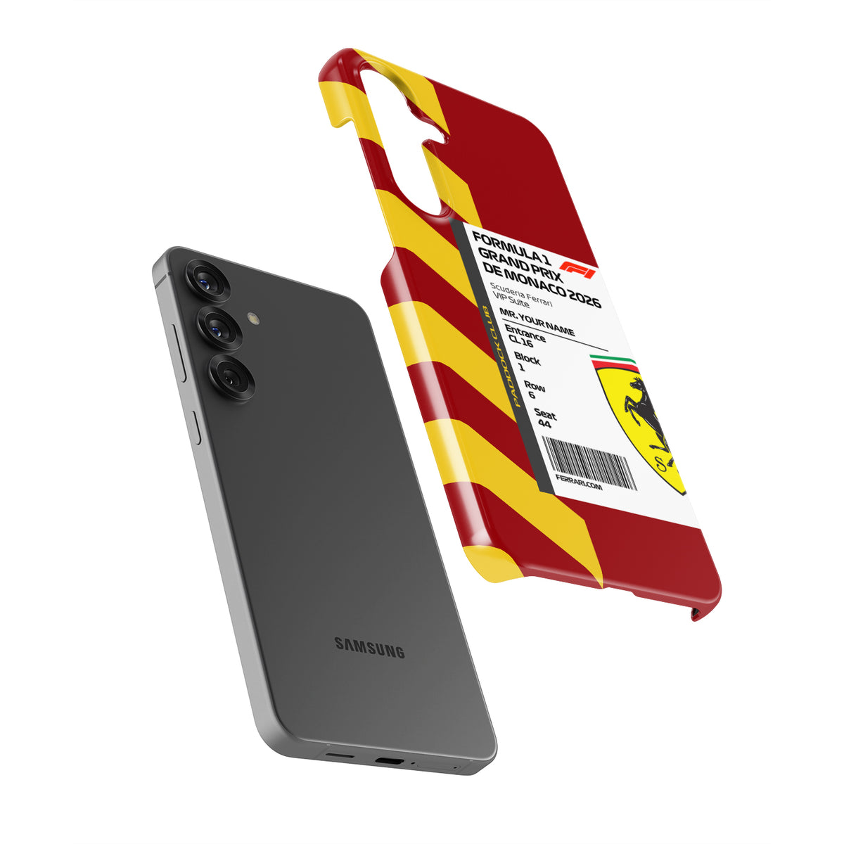 Custom Ferrari VIP Pass Samsung Galaxy Case