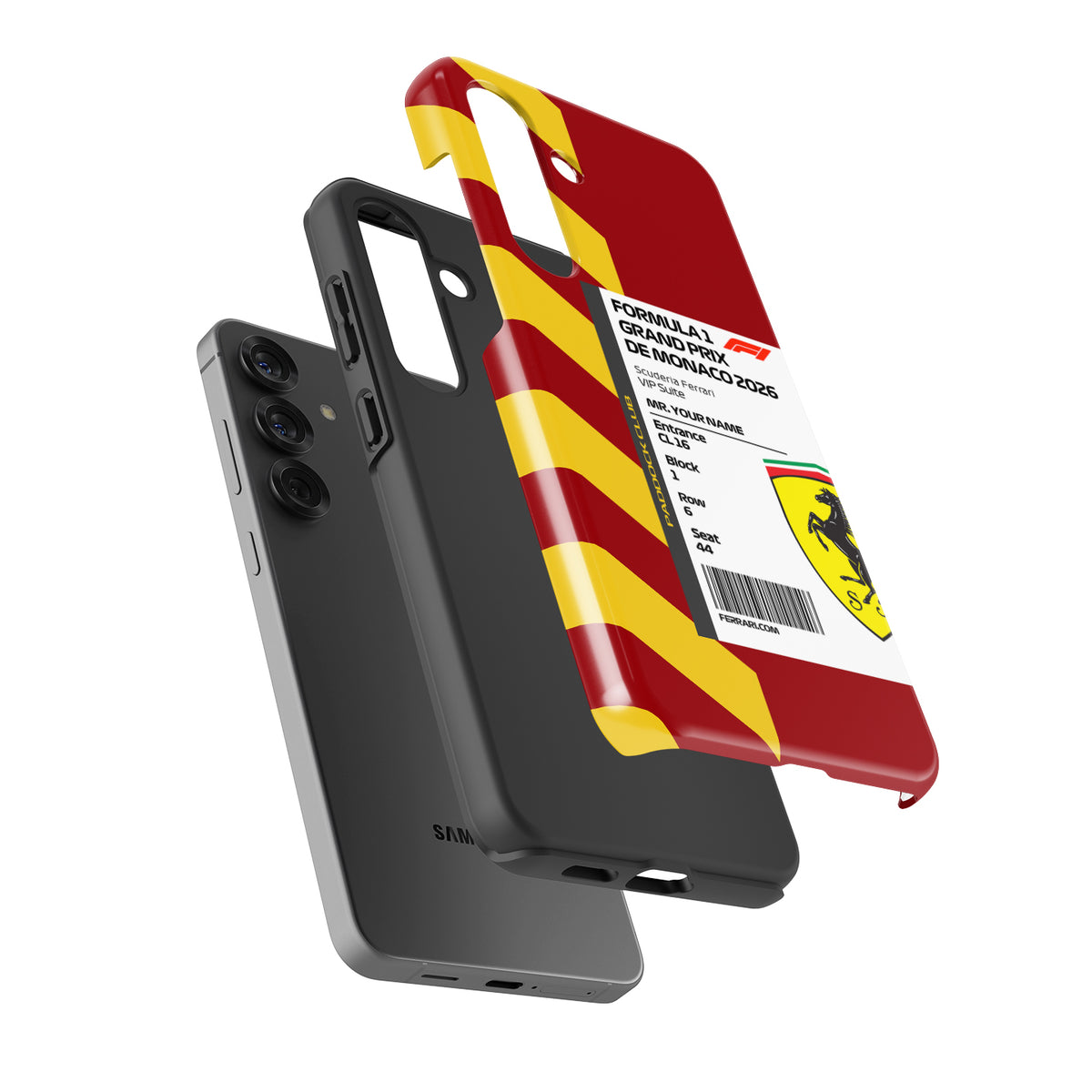 Custom Ferrari VIP Pass Samsung Galaxy Case