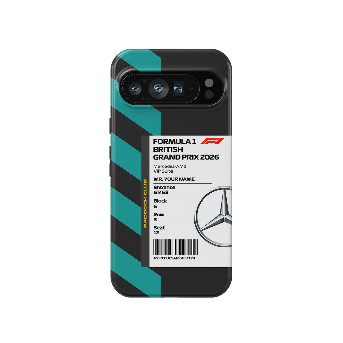 Custom Mercedes VIP Ticket Case - Pixel, Huawei, OnePlus
