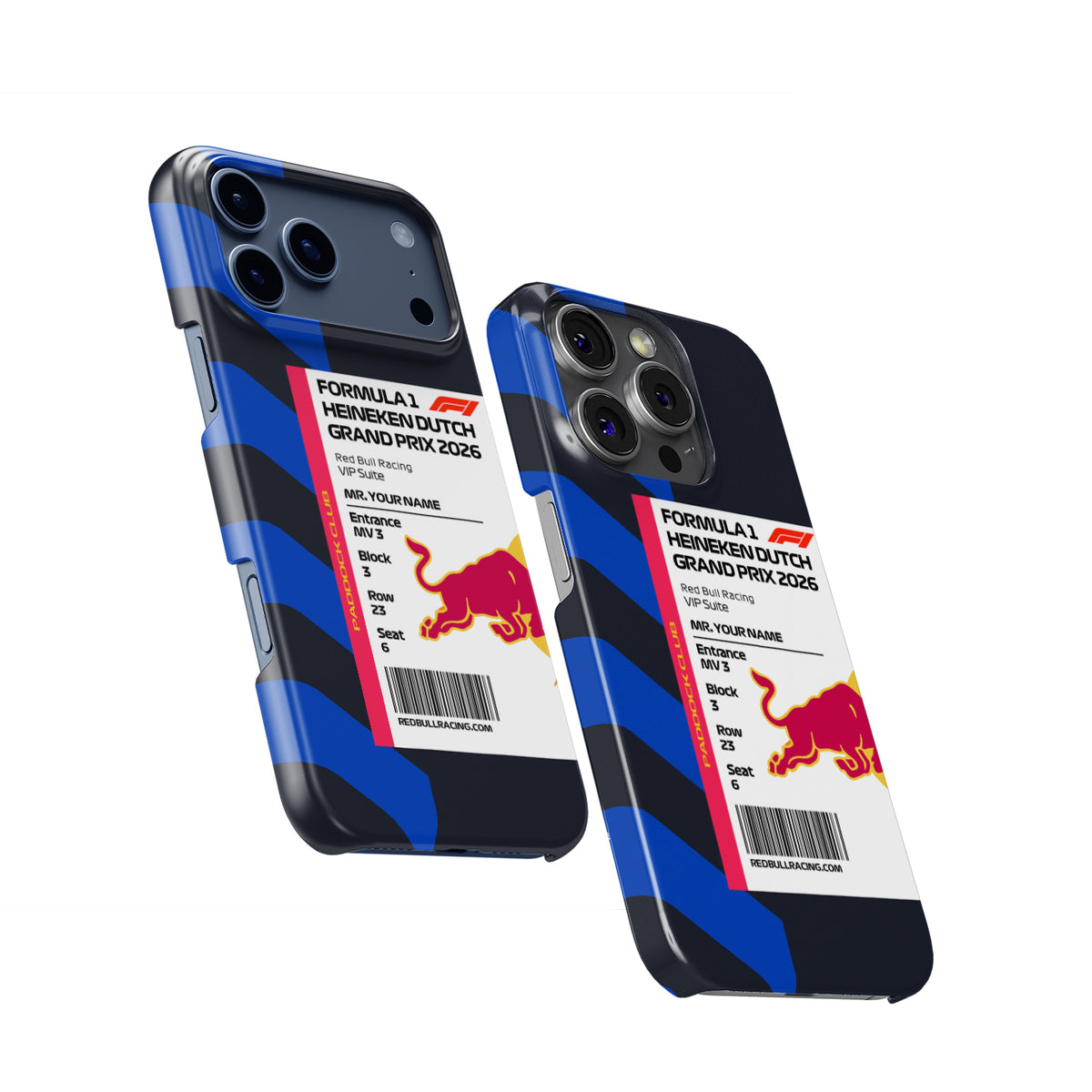Custom Red Bull VIP Pass - Dutch GP 2026 Formula 1 racing iPhone case view 2